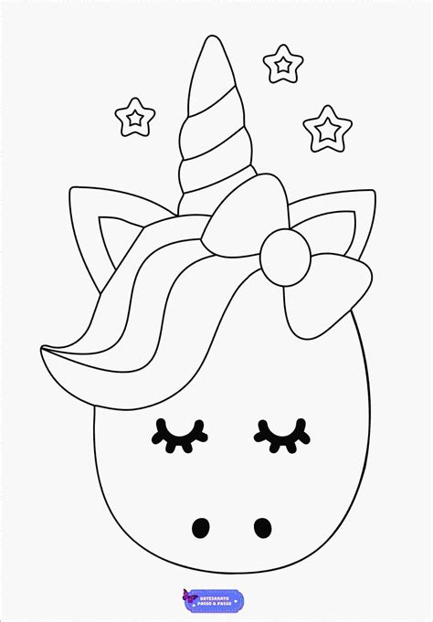 desenho de unicornio - campo de morango
